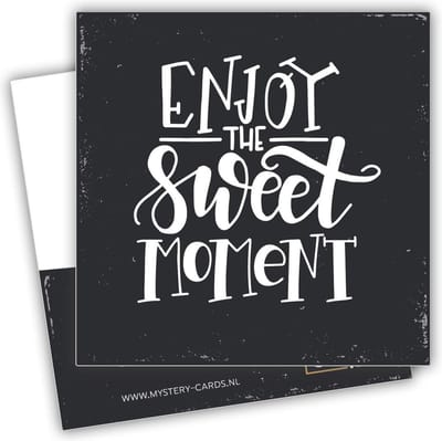 Mystery Card Enjoy the Sweet Moment - Kaart met geheime online (video)boodschap