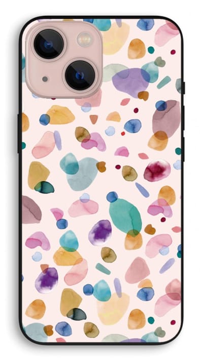 Case Company® - Hoesje geschikt voor iPhone 13 mini hoesje - Terrazzo Memphis - Biologisch Afbreekbaar Telefoonhoesje - Bescherming alle Kanten en Schermrand