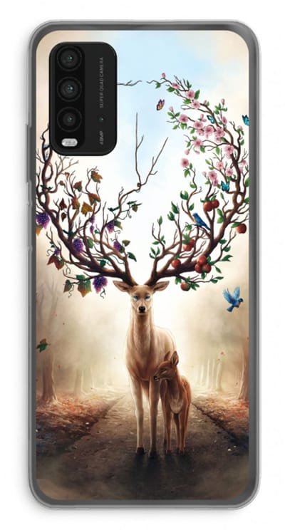 Case Company® - Hoesje geschikt voor Xiaomi Redmi 9T hoesje - Seasons Change - Soft Cover Telefoonhoesje - Bescherming aan alle Kanten en Schermrand