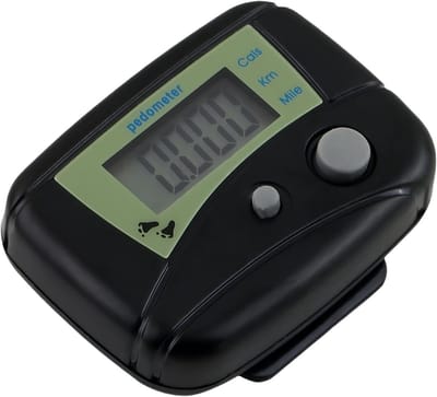 Digitale Stappenteller - Activiteit Tracker - Fitness Doelen - Energiezuinig - 5.5 x 4.5 x 2.5 cm - Zwart