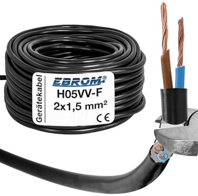 Kunststof Slangleiding 2x1,5 mm² - Kabel voor Apparatuur in Diverse Lengtes