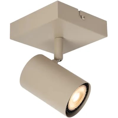 Lucide Opbouwspot Amigo - Taupe - 10cm - Gu10