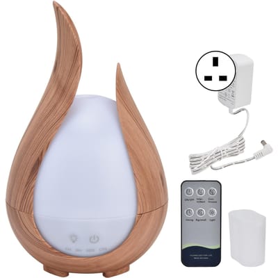 200ml Aromatherapie Diffuser 7 Kleuren LED Nachtlampje Luchtbevochtiger voor Huishouden 100?240VUK Stekker