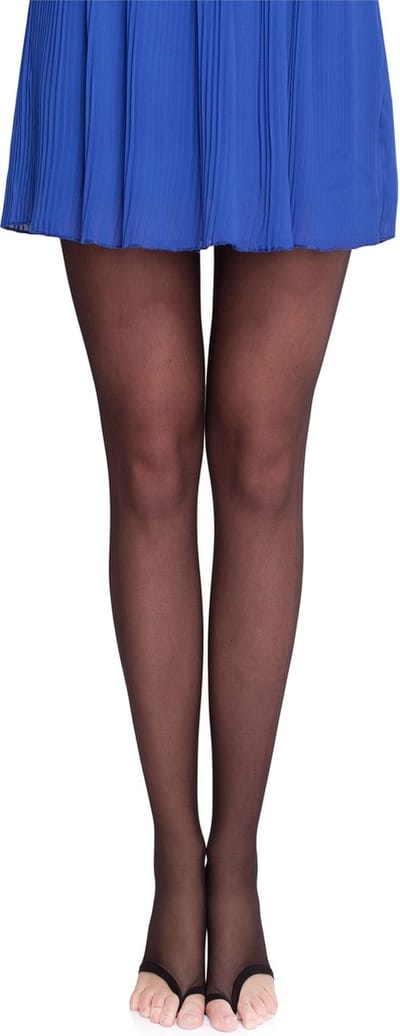 Merry Style Dames Panty - 10 DEN - Halsterloos - Polyamide - MS-GB-336 - Zwart - M