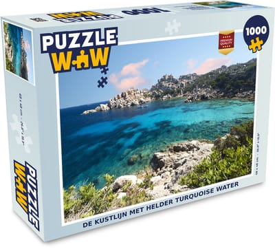 Puzzel De kustlijn met helder turquoise water - Legpuzzel - Puzzel 1000 stukjes volwassenen