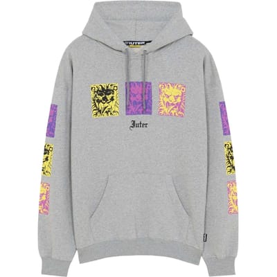 Iuter Kings Hoodie met lichte kap - lichtgrijs