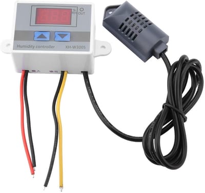 Dailygoody - Digitale Vochtigheidsregelaar - Hoge Nauwkeurigheid - Eenvoudig in gebruik - 12V/24V/220V - Hygrometer - Ideaal voor verschillende t