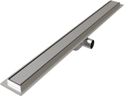Plieger Reno 2.0 douchegoot - RVS - Met rooster - Met flens - 800mm
