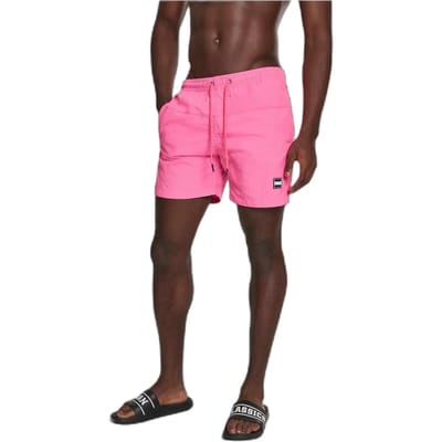 Urban Classics - Block Zwemshorts - M - Roze