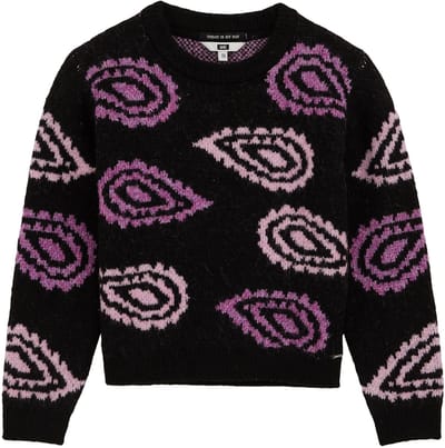 WE Fashion Knitted Pullover Dark Purple Taglia: 134/140 | Maglioni Outlet | Unisex | Nero