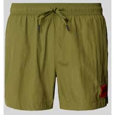Regular fit zwembroek met labelpatch, model 'DOMINICA'