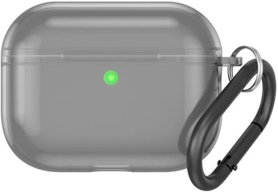 Hoesje Geschikt voor Apple AirPods Pro 3 | TPU | met Ring | Transparant Zwart