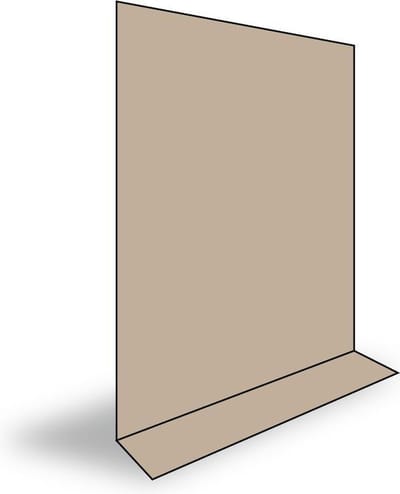 Ambisphere - Partytent zijwand PVC zonder ramen | 2 meter | 200cm hoog - PVC - BEIGE