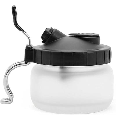 Dailygoods- Reinigingspot 3-in-1 - Airbrush Houder - Filters - Kleurpalet - Draagbaar - Gemakkelijk te reinigen zonder rommelige overspray - Airbrushhouder
