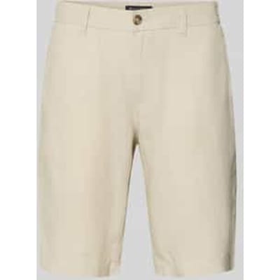 regular fit short van puur linnen model 'RESO JOGGER'