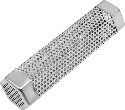 Pellet Smoker Tube - Rookbuis BBQ - Vlees Rookaroma - Roestvrij Staal - 20 cm - Zilver