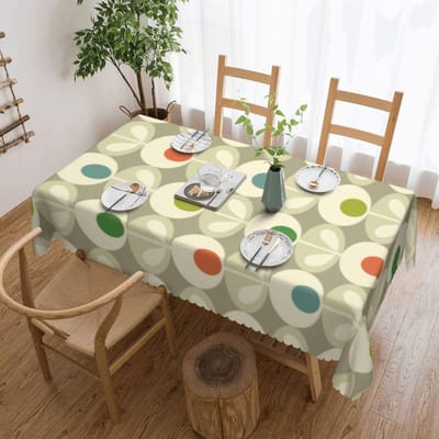 Orla Kiely Multistem Rechthoekig Tafelkleed Waterdicht Tafelkleed Scandinavische Bloem Tafelhoezen 137x183cm