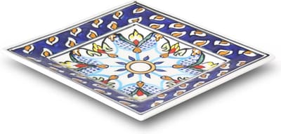 Safaary - Marokkaanse Schaal Vierkant Blauw 20 x 20cm