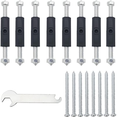 Complete Reparatieset voor Schakelaars en Stopcontacten - 8 Sets Wandmontage Gereedschap, Verstelbare Schroefdraad en Moersleutel voor Efficiënte Reparaties