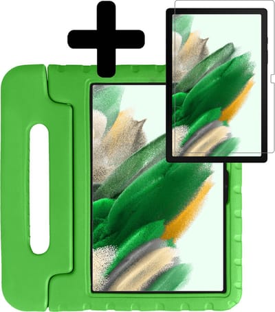 Hoes - Geschikt voor Samsung Galaxy Tab A8 - Met Screenprotector - Kinderhoes Shockproof Bumper - Kidsproof Case - Tablet Hoesje - Kinder Hoesje Cover - Groen