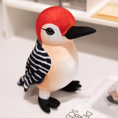 PP Katoen Specht Vogel Dier Levensgetrouw Zacht Levensgetrouw Vogel Cartoon Verzameling Simulatie Vogel Knuffel Decoreren Cadeau