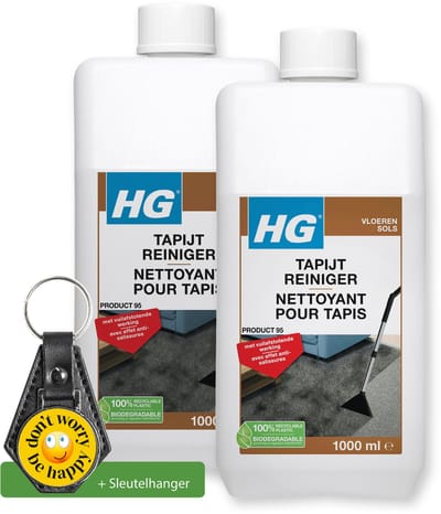 HG Tapijt reiniger- 2 stuks - inclusief sleutelhanger
