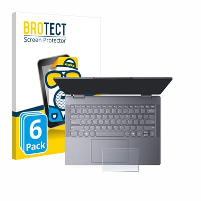 BROTECT - Screenprotector voor Lenovo IdeaPad 5 2-in-1 14" Touchpad - Folie Beschermfolie matte 6 Stuks