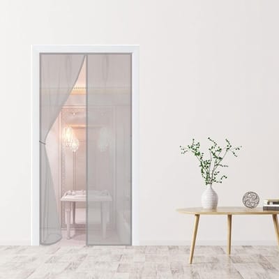 Horizontaal Hor - Vliegendeur Hor - Buitenlucht Binnen - Automatisch Sluitend - 75 x 205 cm - Grijs