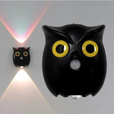 Nachtlampje - Sfeerlamp - LED verlichting - Nachtlamp -LED Kastverlichting en Trapverlichting met Sensor - Tweekleurig-USB Oplaadbaar Nachtlampje-Magnetische bevestiging-Voor Kinderkamer, Slaapkamer, Hal of Gang, etc. (Zwart)
