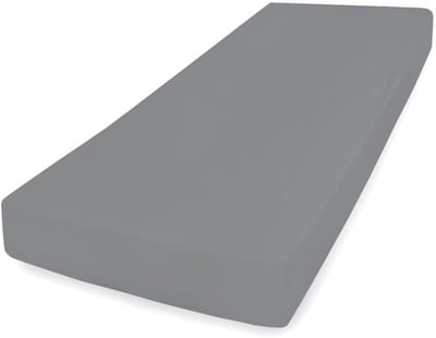 Jersey hoeslaken met elastiek 220x200 donkergrijs Premium