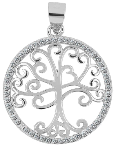 AKZENT Akzent dames hanger "Kadidja" van 925 Sterlingzilver, gerhodineerd, duurzaam