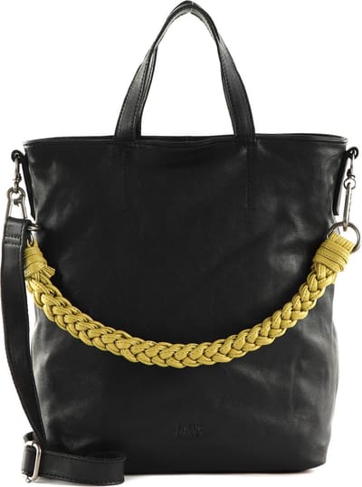 FREDsBRUDER Leren Nida Shopper Black Zwart