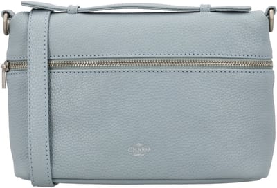 Charm London Washington Schoudertas - Handtas - Crossbody - Leer - Leren Dames Tas - Lichtblauw