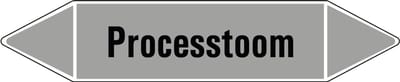 Processtoom leidingmarkering op vel 126 x 26 mm - 5 per vel
