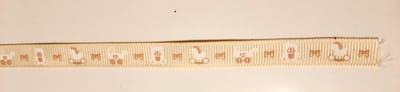 baby decoratie band geboorte meisje - 1cm x 2,5 m stofband - zalm roze pastel - baby things gender neutraal - geboorte kraamcadeau - diy lint