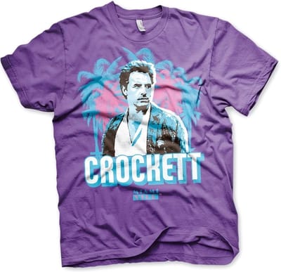 Miami Vice Crockett Palms T-shirt paars