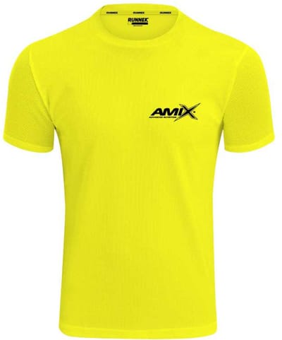 Amix Runfit T-shirt Met Korte Mouwen Geel 2XL Man