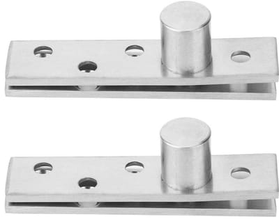 Dailygoody - 360 graden roterend scharnier - Eccentric Pivot - Roestvrij staal - Duurzaam en stijlvol - Voor deurmontage - 75 mm - Geschikt voor versc...
