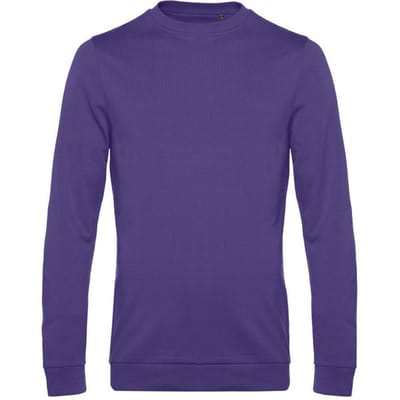B&C Heren in sweatshirt (Stralend paars)