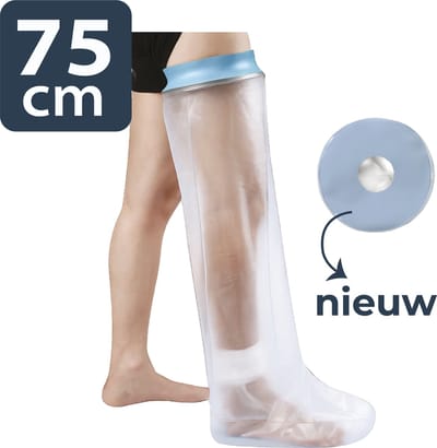 Waterdichte Douchehoes Been – Gipshoes Been Heel – 75 cm – Bovenbeen & Onderbeen– Medisch silicone & Latexvrij | Het Herstel Loket®