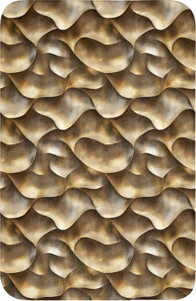 WC mat 40x60 cm - Antislip - Abstract - Antiek - Goud - Toiletmat - Vloermat - Douchemat - Toilet tapijt - Toiletmatten