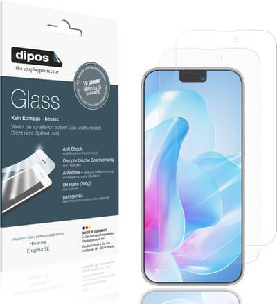 dipos – 2x Matte Pantserfolie geschikt voor Hisense Enigma SE | 9H Screenprotector