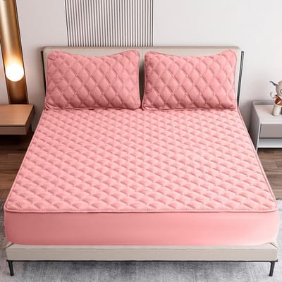 Waterdichte Matrasbeschermer 180x200 cm Roze - Ademend, Beschermend en Vochtbestendig Matrashoes voor Optimale Hygiëne en Comfort