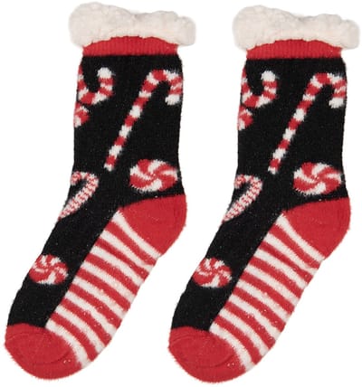 Clayre & Eef Kerstsokken one size Zwart Synthetisch