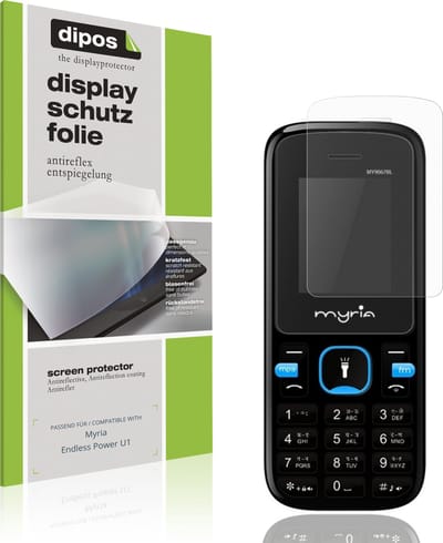dipos – 4x Matte Beschermfolie geschikt voor Myria Endless Power U1 | Krasbestendige & antireflecterende Screenprotector Ultra-Thin