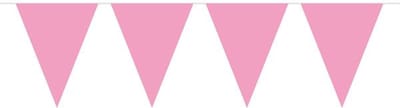 Folat - Vlaggenlijn XL Effen Baby Roze 10m