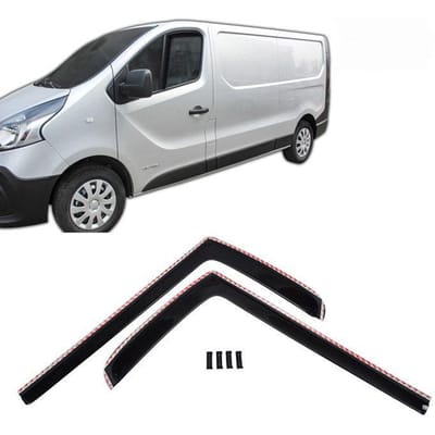 Déflecteurs d'air - Nissan NV300 (2016-2021) - Aérodynamiques - Teintés - Set 2 pièces