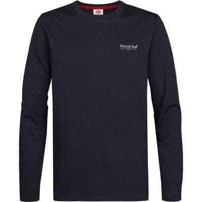 Petrol Industries - Heren Longsleeve T-shirt porter - Blauw - Maat XL