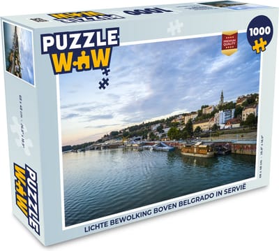Puzzel Lichte bewolking boven Belgrado in Servië - Legpuzzel - Puzzel 1000 stukjes volwassenen