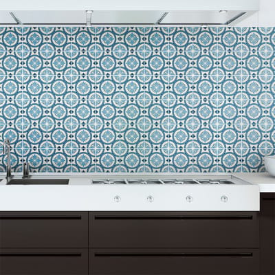 Tegelstickers voor de keuken en badkamer - 60 Romelo Azulejo tegelstickers - 60 stickers 20x20cm